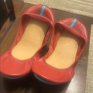 Tieks Red Leather Flats